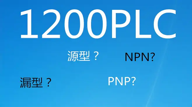 1200PLC的输入是源型还是漏型？十年工控经验的师傅让你瞬间记住